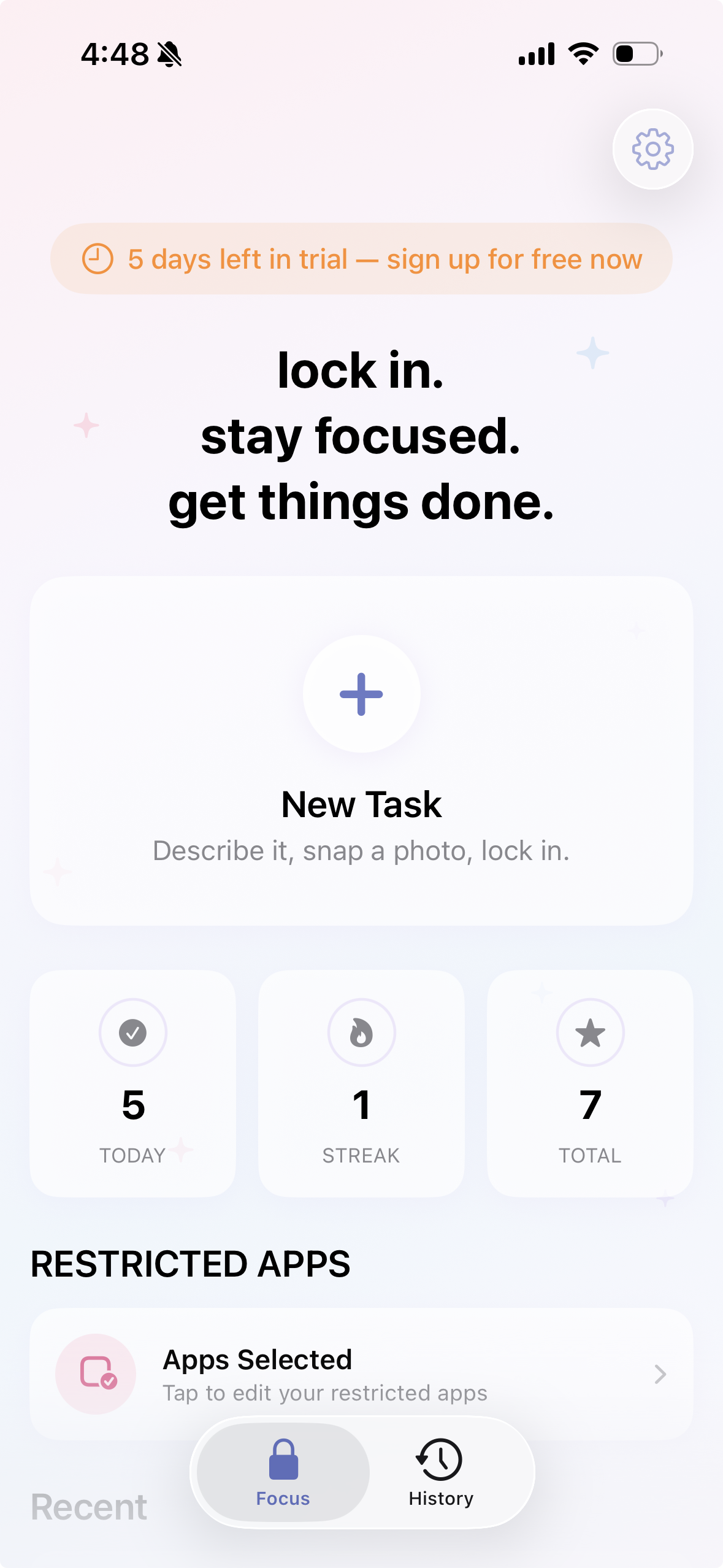 Home Screen